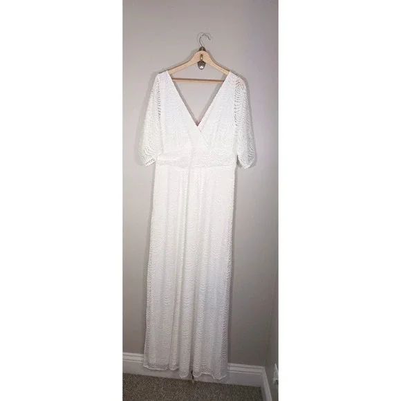 Lilly Pulitzer Bridal Bachelorette Coastal Lace Maxi Parigi Dress Size XL  NWT